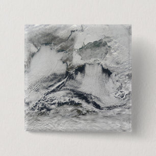 Badge Carré 5 Cm Formation de nuage au-dessus de la Mer Noire