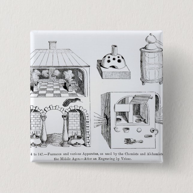 Badge Carré 5 Cm Fours et divers appareil (Devant)