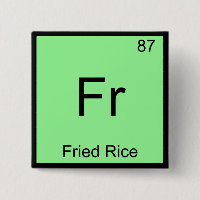 Fr - Riz Frit Drôle Symbole d'Élément de Chimie Te