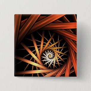 Badge Carré 5 Cm Fractale de torrent