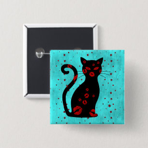 Badge Carré 5 Cm Français : Bouton Bonne Soie