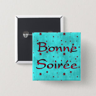 Badge Carré 5 Cm Français : Bouton Bonne Soie