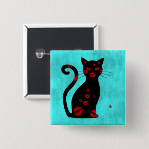 Badge Carré 5 Cm Français : Bouton Bonne Soie