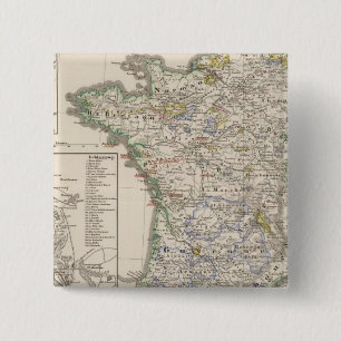 Badge Carré 5 Cm France de 1461 à 1610