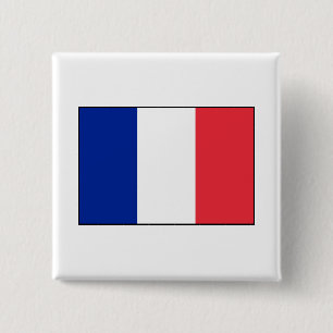 Badge Carré 5 Cm France – French Flag