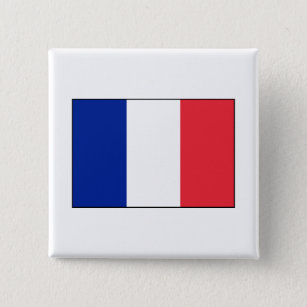 Badge Carré 5 Cm France – French Flag