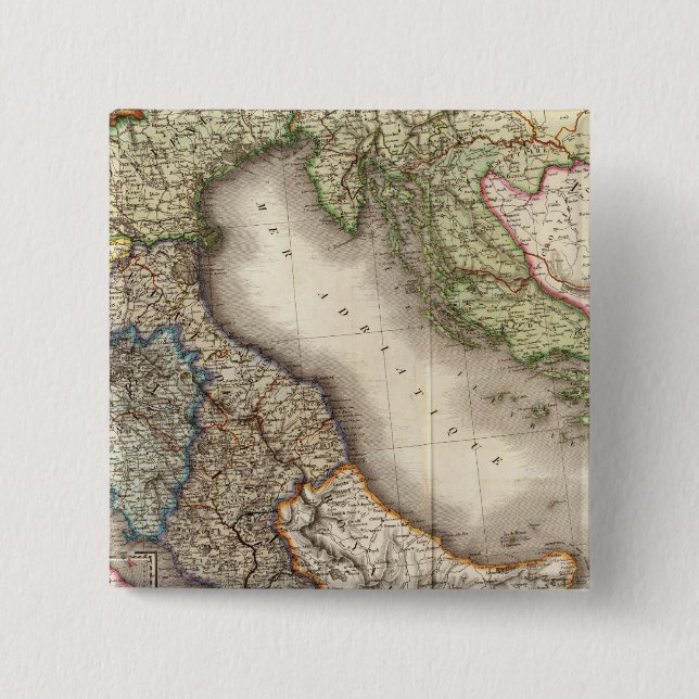 Badge Carré 5 Cm France Sud-Est (Devant)