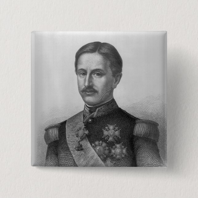 Badge Carré 5 Cm Francis II des deux Sicilies (Devant)