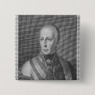 Badge Carré 5 Cm Francis II, empereur romain saint