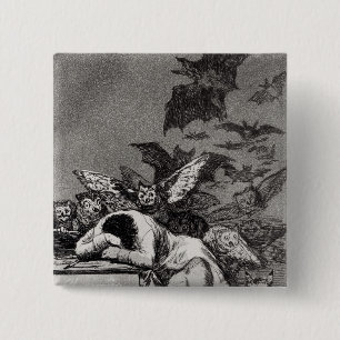Badge Carré 5 Cm Francisco Jose de Goya y Lucientes   le sommeil de