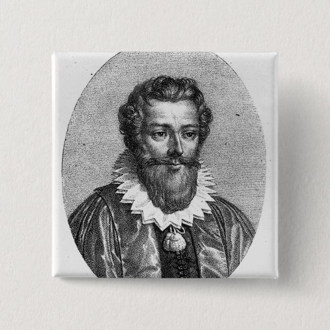 Badge Carré 5 Cm Francois Viete (Devant)