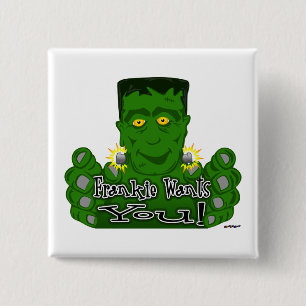 Badge Carré 5 Cm Frankie Vous Veut !