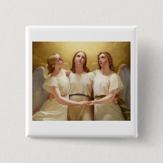 Badge Carré 5 Cm Franz Kadik - Trois Anges - 1822 - Peinture