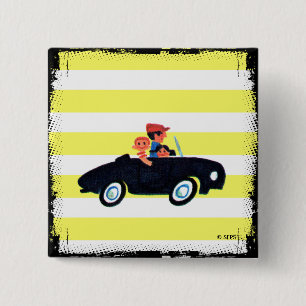 Badge Carré 5 Cm Frapper la route ouverte 3