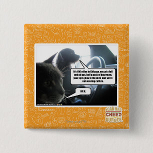Badge Carré 5 Cm Frappez-le