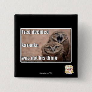 Badge Carré 5 Cm Fred a décidé