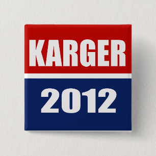 BADGE CARRÉ 5 CM FRED KARGER 2012