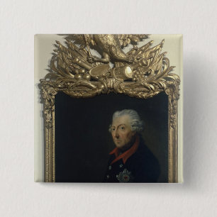 Badge Carré 5 Cm Frederick II de la Prusse