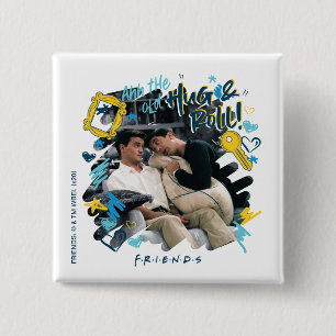 Badge Carré 5 Cm FRIENDS™   Le Vieux Câlin & Roulade