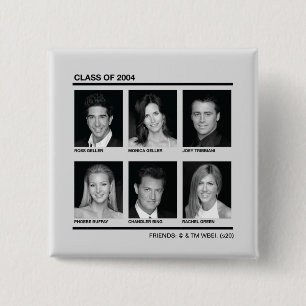 Badge Carré 5 Cm FRIENDS™ Promotion 2004