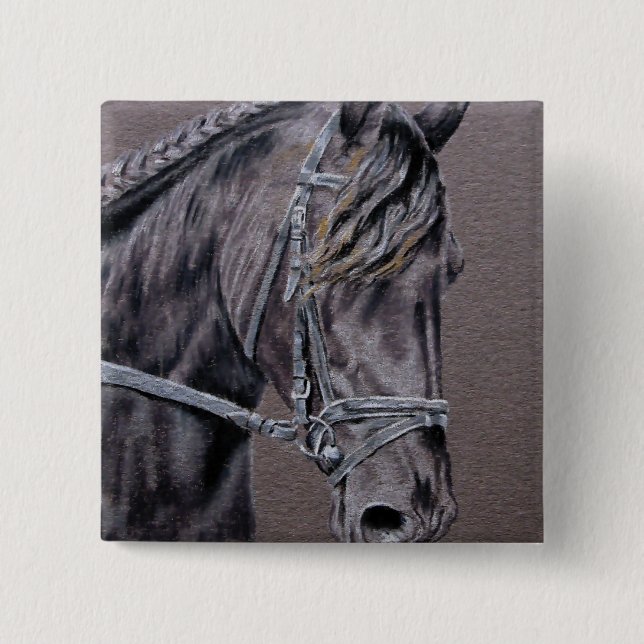 Badge Carré 5 Cm Friesian (Devant)