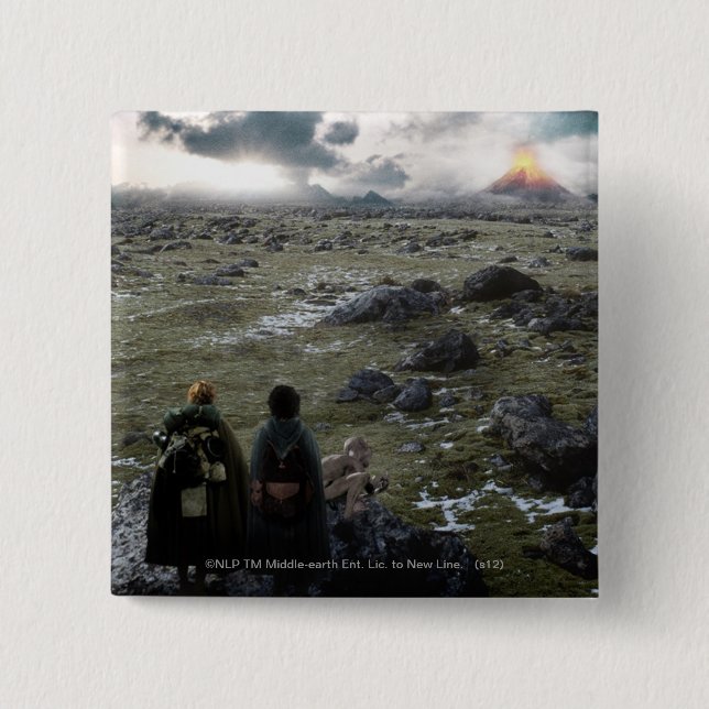 Badge Carré 5 Cm FRODO™ et Samwise Standing (Devant)