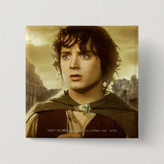 Badge Carré 5 Cm FRODO™ Golden™ (Devant)