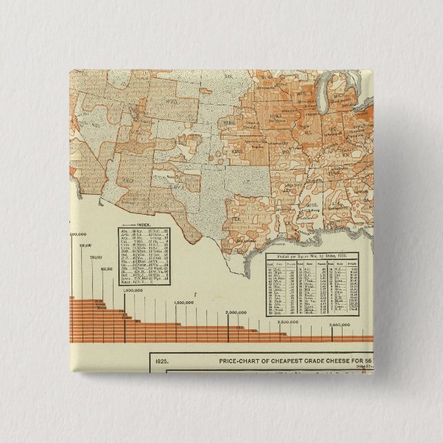 Badge Carré 5 Cm Fromage (Devant)