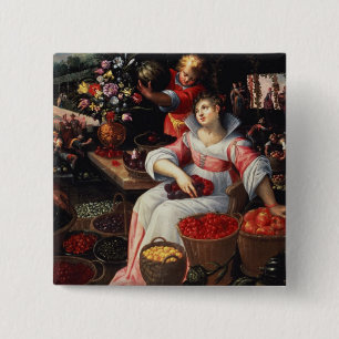Badge Carré 5 Cm Fruitmarket, 1590