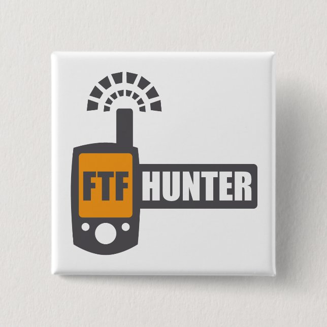 Badge Carré 5 Cm FTF Hunter (Devant)