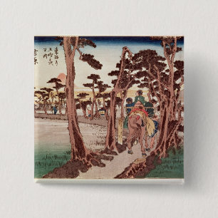 Badge Carré 5 Cm Fuji de Yoshiwara