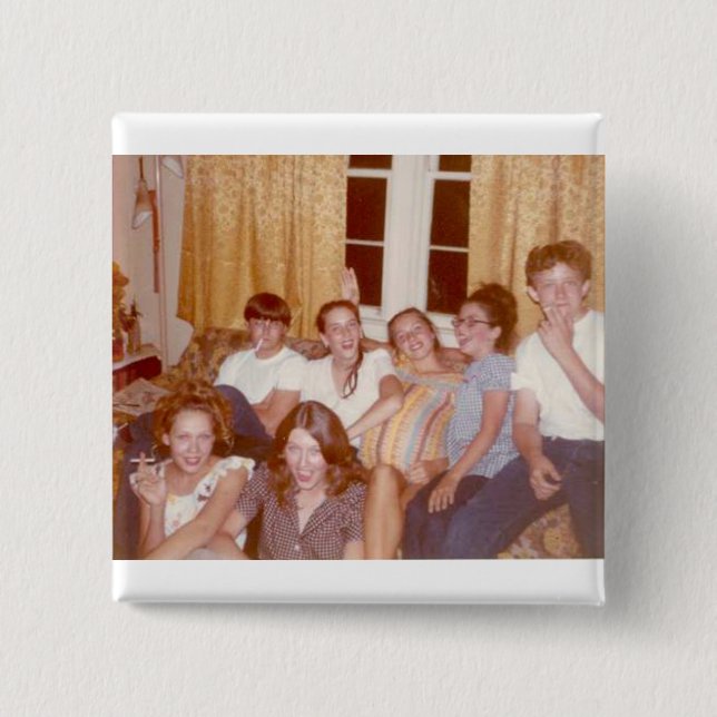 Badge Carré 5 Cm Fumeurs (Devant)