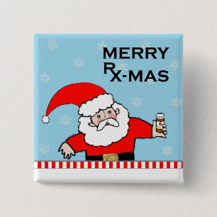 Badge Carré 5 Cm Funny Pharmist