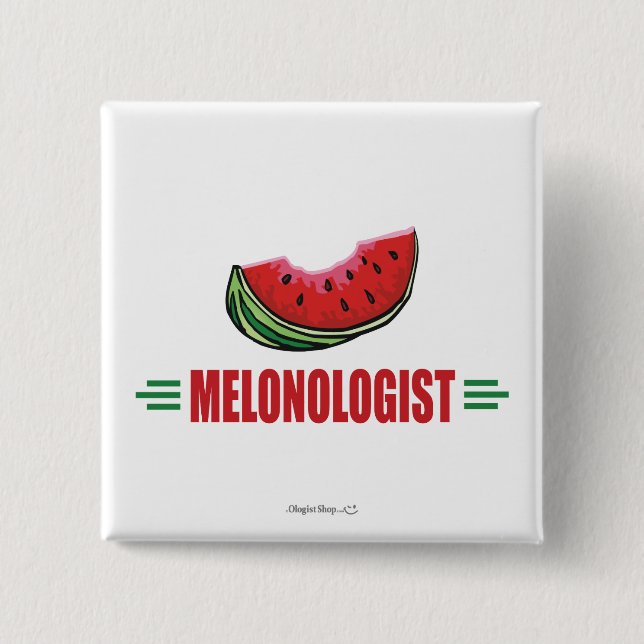 Badge Carré 5 Cm Funny Watermelon (Devant)
