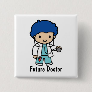 Badge Carré 5 Cm Futur médecin