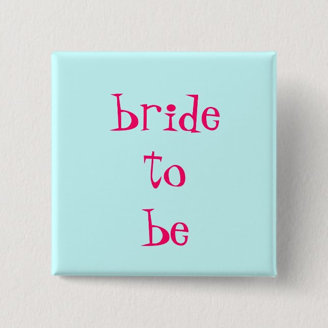 Badge Carré 5 Cm future mariée (Devant)