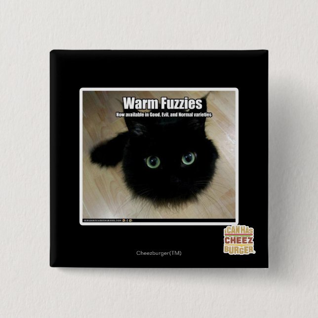 Badge Carré 5 Cm Fuzzies chaud (Devant)