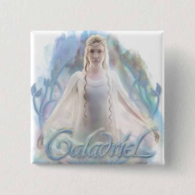 Badge Carré 5 Cm Galadriel With Name (Devant)