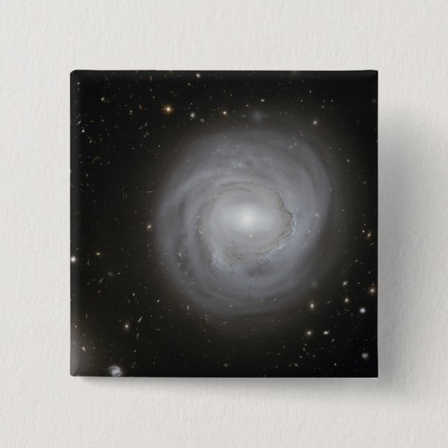 Badge Carré 5 Cm Galaxie spirale NGC 4921 (Devant)