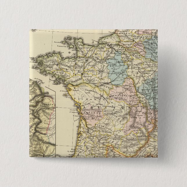 Badge Carré 5 Cm Gallia (Devant)