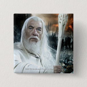 Badge Carré 5 Cm GANDALF™ avec le personnel
