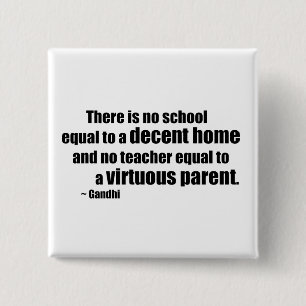 Badge Carré 5 Cm Gandhi Homeschool