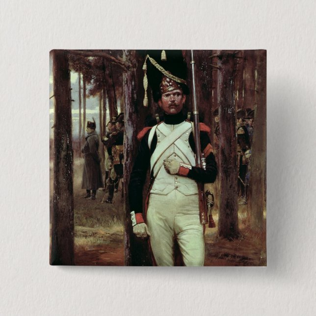 Badge Carré 5 Cm Garde de grenadier (Devant)