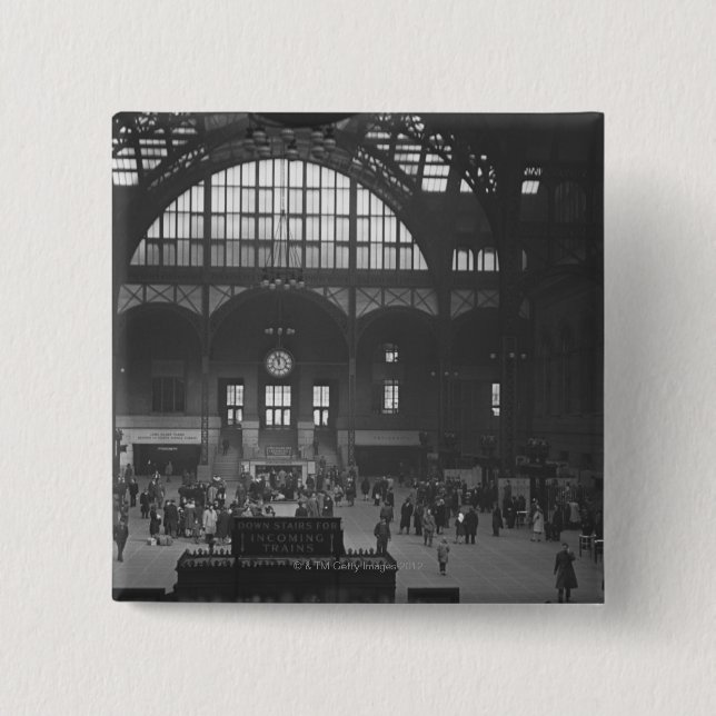 Badge Carré 5 Cm Gare (Devant)