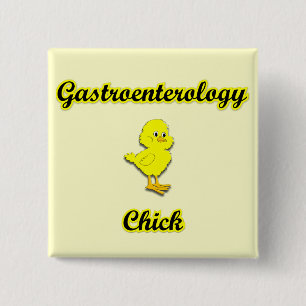 Badge Carré 5 Cm Gastroentérologie Chick