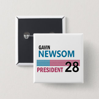 Badge Carré 5 Cm Gavin Newsom 2028