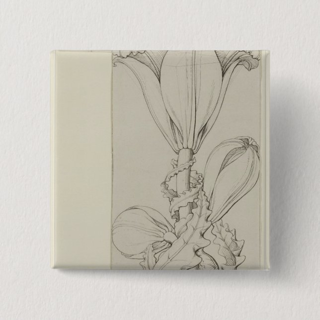Badge Carré 5 Cm Génie du lis, 1809 (Devant)