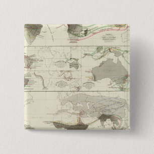 Badge Carré 5 Cm Géographie zoologique