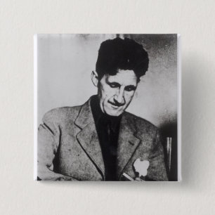 Badge Carré 5 Cm George Orwell