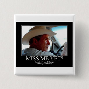 BADGE CARRÉ 5 CM GEORGE-W-HOPE